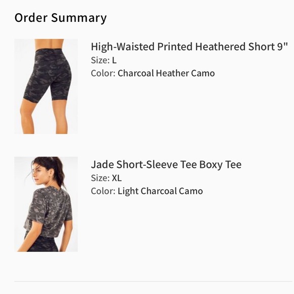 ✨2/$75 ✨ Camo Fabletics shorts and boxy crop top outfit - Picture 4 of 5